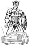 muscle car sketch