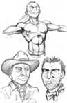 cowboy sketch