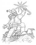 christmas santa drawing