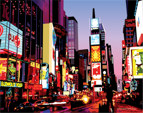 Adobe Illustrator/Times Square